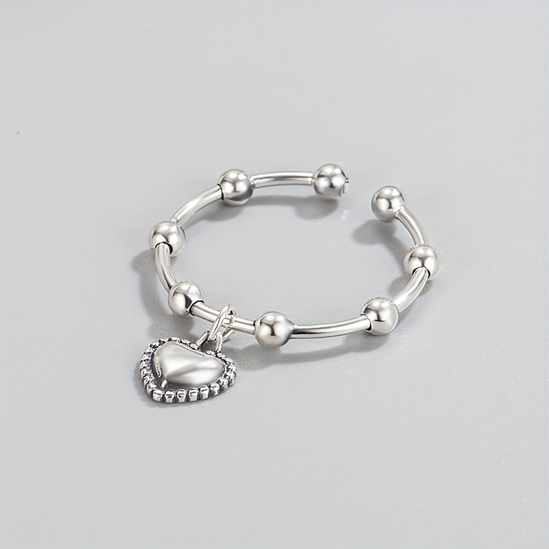S925 Love Ring Light Baroque Open Tail Ring Jewelry